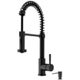 thumbnail image 1 of VIGO Edison Single Handle Pull-Down Sprayer Kitchen Faucet Set with Soap Dispenser in Matte Black, 1 of 12