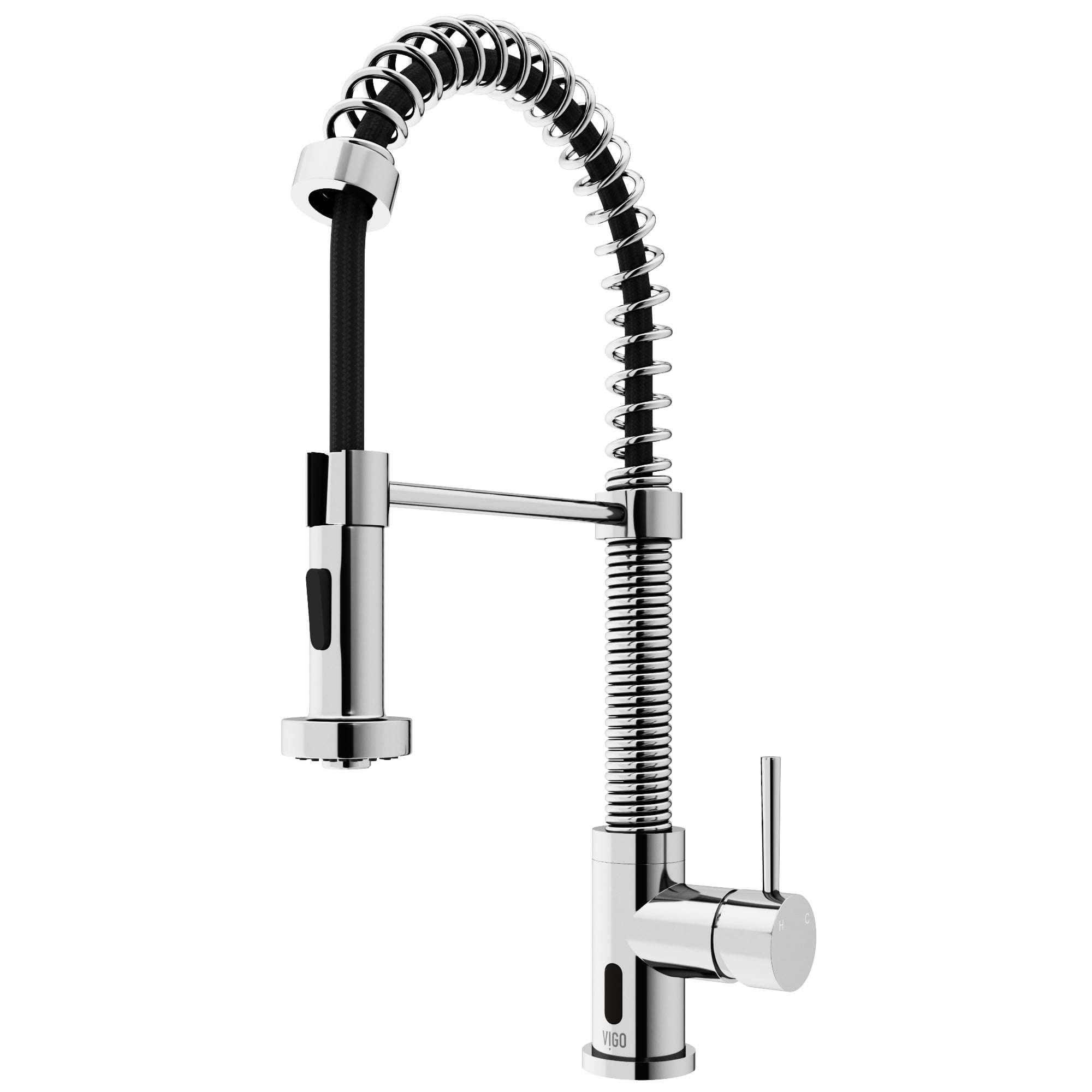 Chrome Touchless Pull-Down Kitchen Faucet with Spray