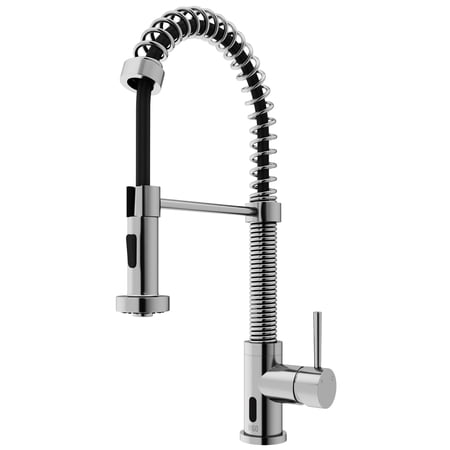 VIGO Edison Single-Handle Pull-Down Sprayer Kitchen Faucet and Touchless Sensor in Stainless Steel