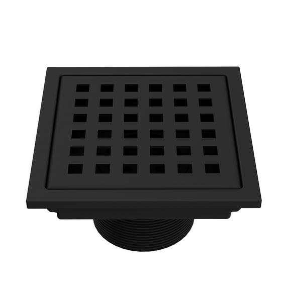 VIGO Elan Square Shower Drain in Matte Black