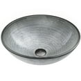 thumbnail image 1 of VIGO Giovanni Artistic Silver Glass 17 in. L x 17 in. W x 6 in. H Round Vessel Bathroom Sink, 1 of 8