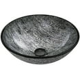 thumbnail image 1 of VIGO Giovanni Titanium Gray Glass 17 in. L x 17 in. W x 6 in. H Round Vessel Bathroom Sink, 1 of 9