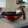 thumbnail image 1 of VIGO Glass Circular Vessel Bathroom Sink with Faucet, 1 of 3