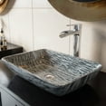 thumbnail image 1 of VIGO Glass Rectangular Vessel Bathroom Sink in Titanium Gray with Niko Faucet and Pop-Up Drain in Chrome, 1 of 10