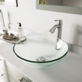 thumbnail image 1 of VIGO Glass Round Vessel Bathroom Sink in Iridescent with Linus Faucet and Pop-Up Drain in Brushed Nickel, 1 of 10