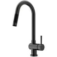 thumbnail image 1 of VIGO Gramercy Single Handle Pull-Down Spout Kitchen Faucet in Matte Black, 1 of 12
