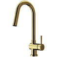 thumbnail image 1 of VIGO Gramercy Single Handle Pull-Down Spout Kitchen Faucet in Matte Brushed Gold, 1 of 10