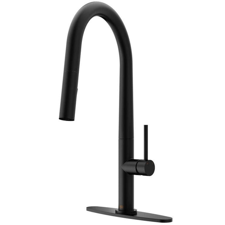 Greenwich Single-Handle Pull-Down Sprayer Kitchen Faucet in Matte Black Greenwich Single-Handle Pull-Down Sprayer Kitchen Faucet in Matte Black