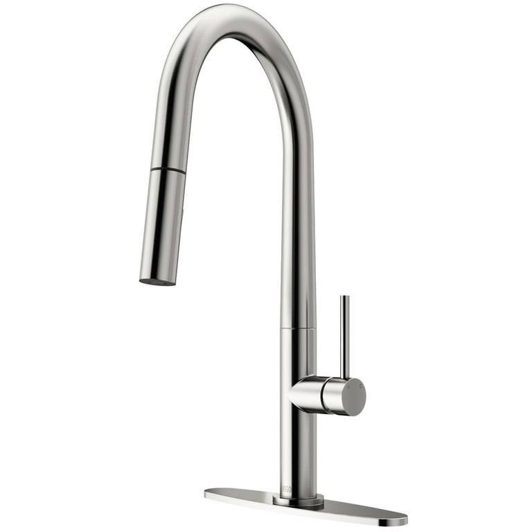 Greenwich Single-Handle Pull-Down Sprayer Kitchen Faucet with Deck Plate in Matte Black Greenwich Single-Handle Pull-Down Sprayer Kitchen Faucet with Deck Plate in Matte Black