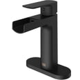thumbnail image 1 of VIGO Ileana Single Handle Single-Hole Bathroom Faucet Set with Deck Plate in Matte Black, 1 of 8