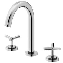 VIGO Jewel 9 in. H 2-Handle High-Arc Widespread Bathroom Faucet with Cross Handles in Chrome-VG01308CH