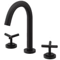 thumbnail image 1 of VIGO Jewel 9 in. H 2-Handle High-Arc Widespread Bathroom Faucet with Cross Handles in Matte Black-VG01308MB, 1 of 12