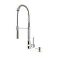 thumbnail image 1 of VIGO Laurelton Chrome Pull-Down Spray Kitchen Faucet with Soap Dispenser, 1 of 9