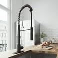 thumbnail image 1 of VIGO Laurelton Pull-down Spray Kitchen Faucet with Deck Plate, Matte Black, 1 of 9