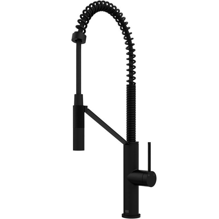 Livingston Single-Handle Pull-Down Sprayer Kitchen Faucet with Soap Dispenser in Matte Black Livingston Single-Handle Pull-Down Sprayer Kitchen Faucet with Soap Dispenser in Matte Black