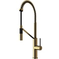 thumbnail image 1 of VIGO Livingston Single Handle Pull-Down Sprayer Kitchen Faucet in Matte Brushed Gold, 1 of 11