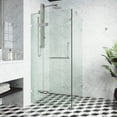 thumbnail image 1 of VIGO Monteray 30 in. L x 30 in. W x 73 in. H Frameless Hinged Square Shower Enclosure in Chrome with 3/8 in. Clear Glass, 1 of 12