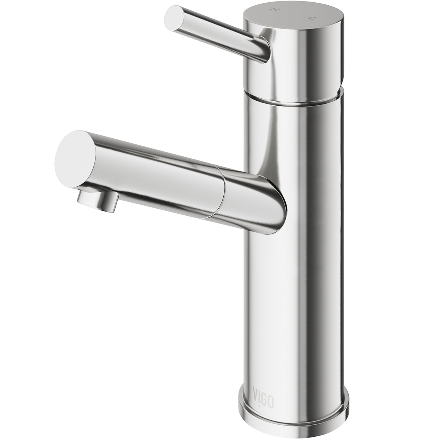 Modern Black Nickel Single-Hole Bathroom Faucet with Ceramic Disc