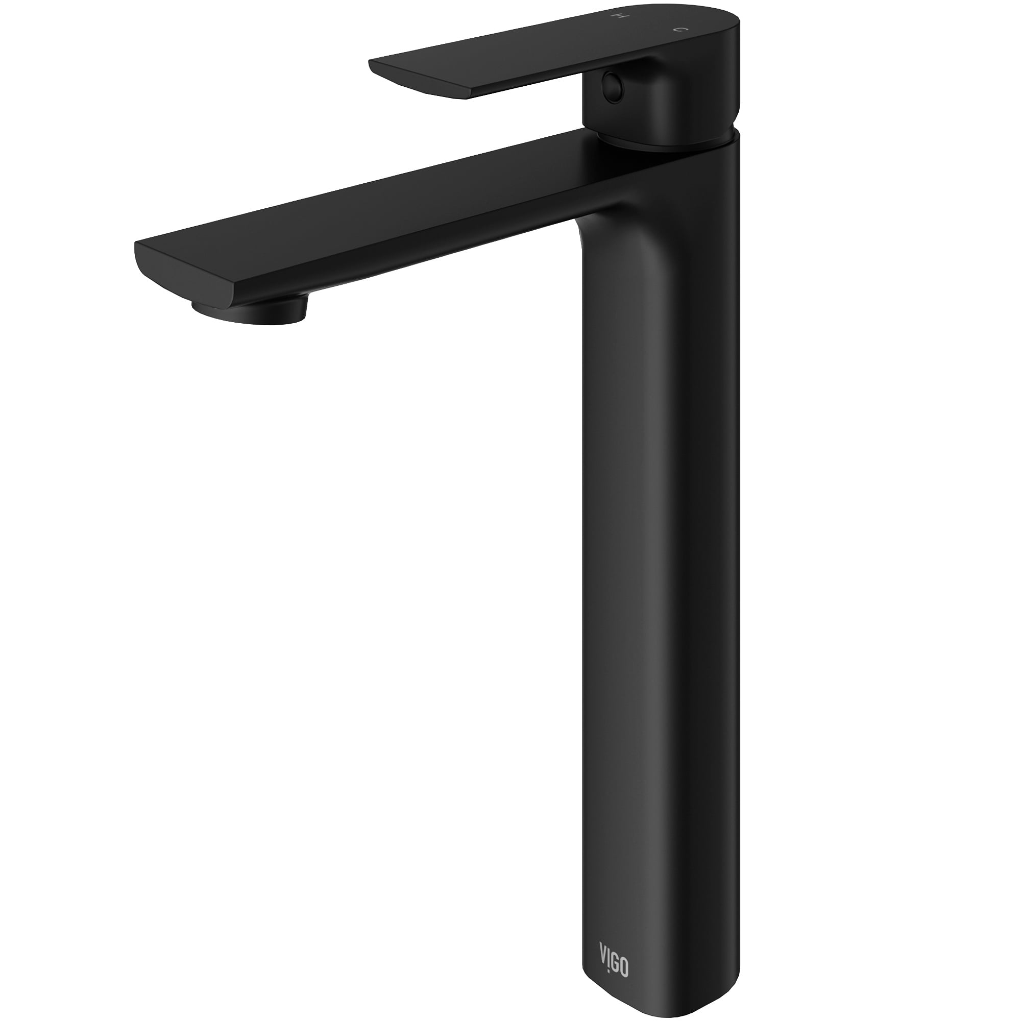 Norfolk Modern Matte Black Brass Vessel Sink Faucet