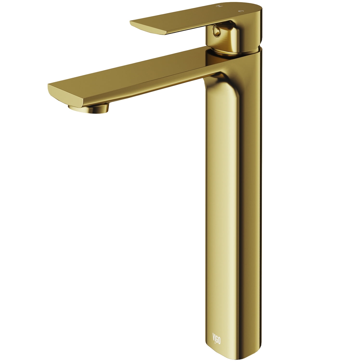 Matte Gold Single Handle Vessel Sink Bathroom Faucet