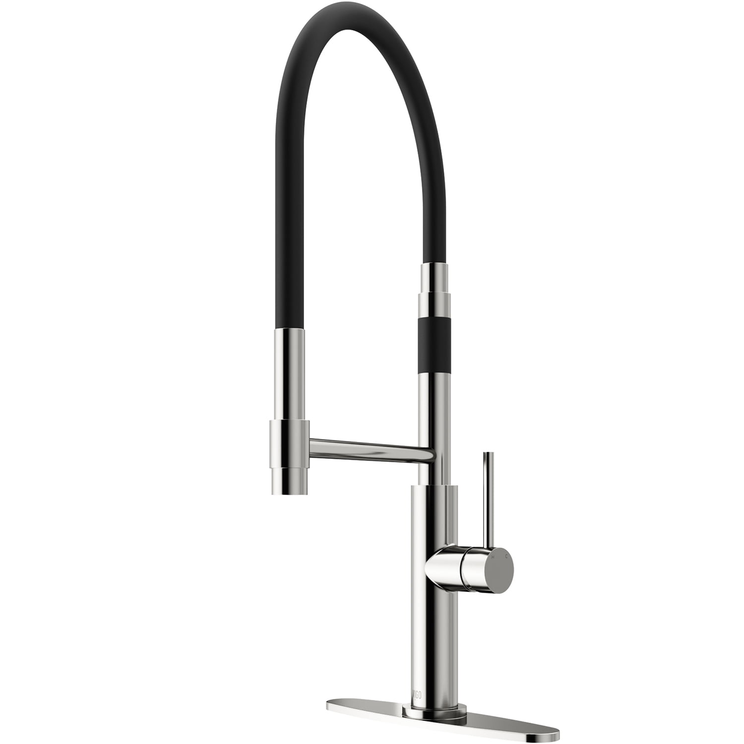 VIGO Norwood Single Handle Pull-Down Sprayer Kitchen Faucet Set with ...