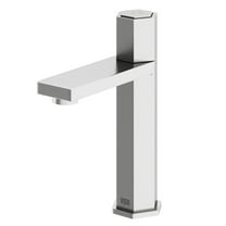 VIGO Nova Button Operated Single-Hole Bathroom Faucet in Brushed Nickel