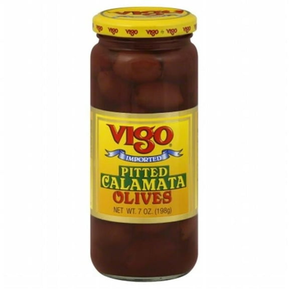 VIGO OLIVE CALAMATA PITTED-7 OZ -Pack of 12