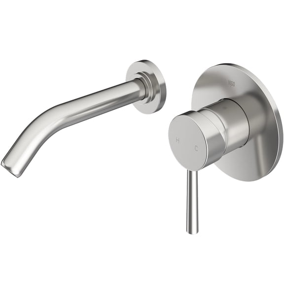 VIGO Olus Single Handle Single-Hole Bathroom Faucet in Brushed Nickel
