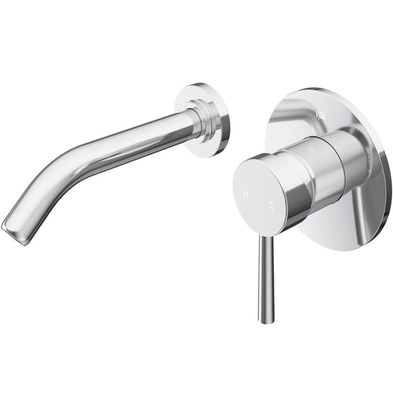 VIGO Olus Single Handle Wall Mount Bathroom Faucet in Chrome