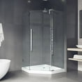 thumbnail image 1 of VIGO Ontario 42.13'' x 77.38'' Neo-Angle Hinged Shower enclosure with Base Included, 1 of 2