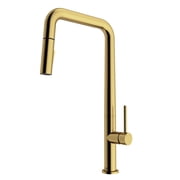 VIGO Parsons Single Handle Pull-Down Sprayer Kitchen Faucet in Matte Brushed Gold