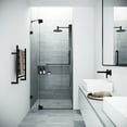 thumbnail image 1 of VIGO Pirouette 30 to 36 in. x 72 in. Frameless Pivot Shower Door in Matte Black with Clear Glass and Handle, 1 of 7