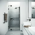thumbnail image 1 of VIGO Pirouette 36 to 42 in. x 72 in. Frameless Pivot Shower Door in Matte Black with Clear Glass and Handle, 1 of 10