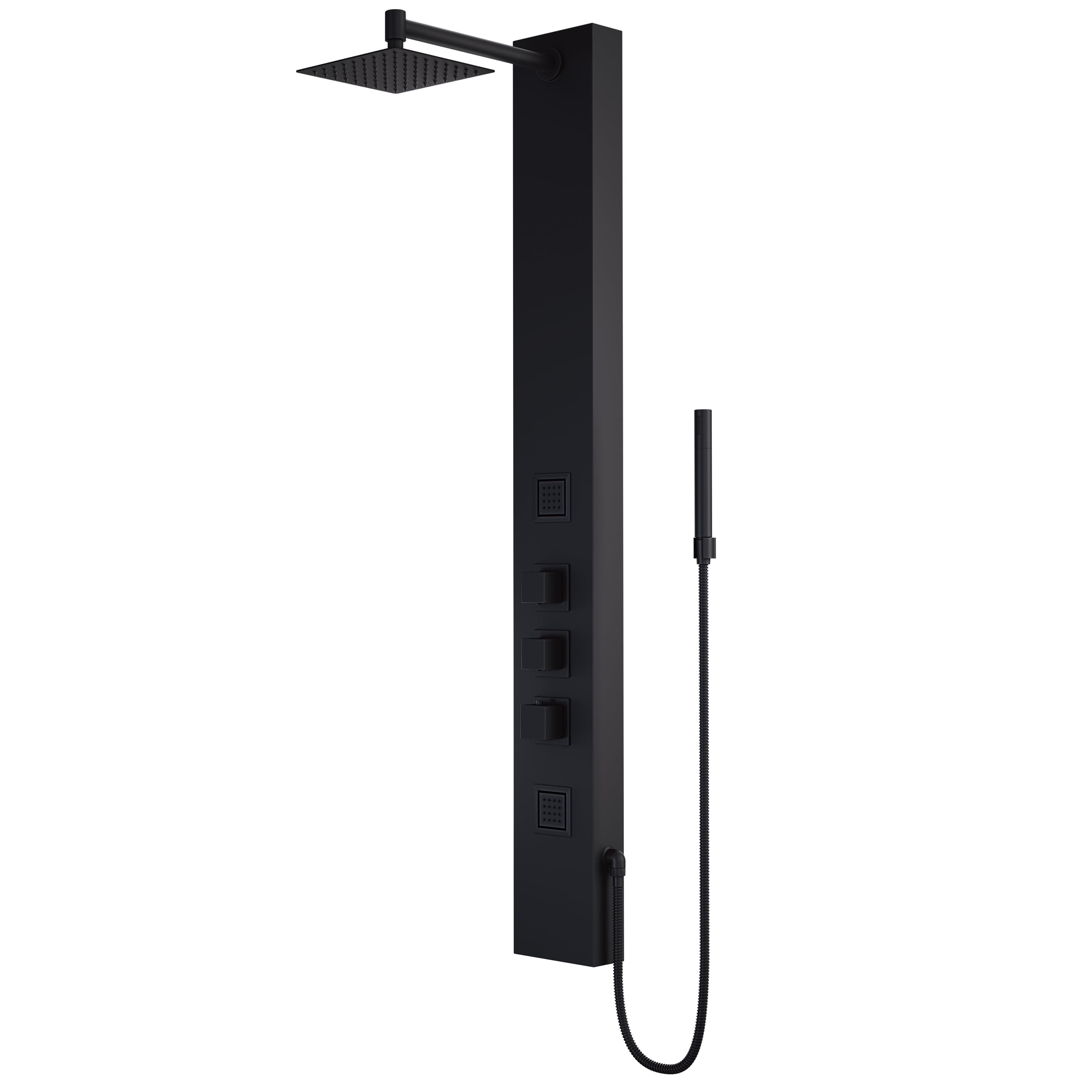 VIGO Rector 55 in. H x 6 in. W 2-Jet Shower Panel System with
