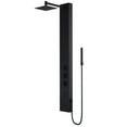 thumbnail image 1 of VIGO Rector 55 in. H x 6 in. W 2-Jet Shower Panel System with Adjustable Square Head and Hand Shower Wand in Matte Black, 1 of 10