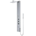 thumbnail image 1 of VIGO Rector 55 in. H x 6 in. W 2-Jet Shower Panel System with Adjustable Square Head and Hand Shower Wand in Stainless Steel, 1 of 11