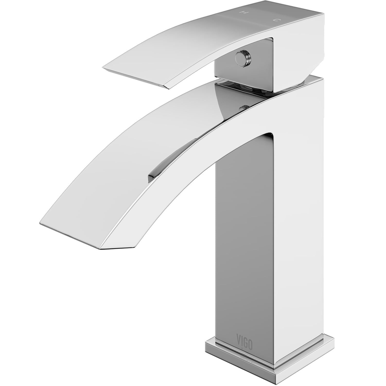 VIGO Satro Modern Chrome Single-Hole Bathroom Faucet
