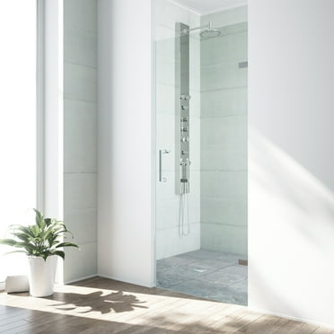 VIGO  Soho Clear Adjustable Frameless Shower Door