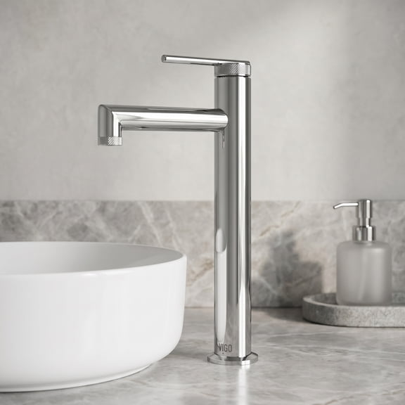 VIGO Sterling Single Handle Single-Hole Bathroom Vessel Faucet in Chrome