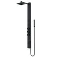 thumbnail image 1 of VIGO Sutton 58 in. H x 4 in. W 4-Jet Shower Panel System with Adjustable Square Head and Hand Shower Wand in Matte Black, 1 of 12