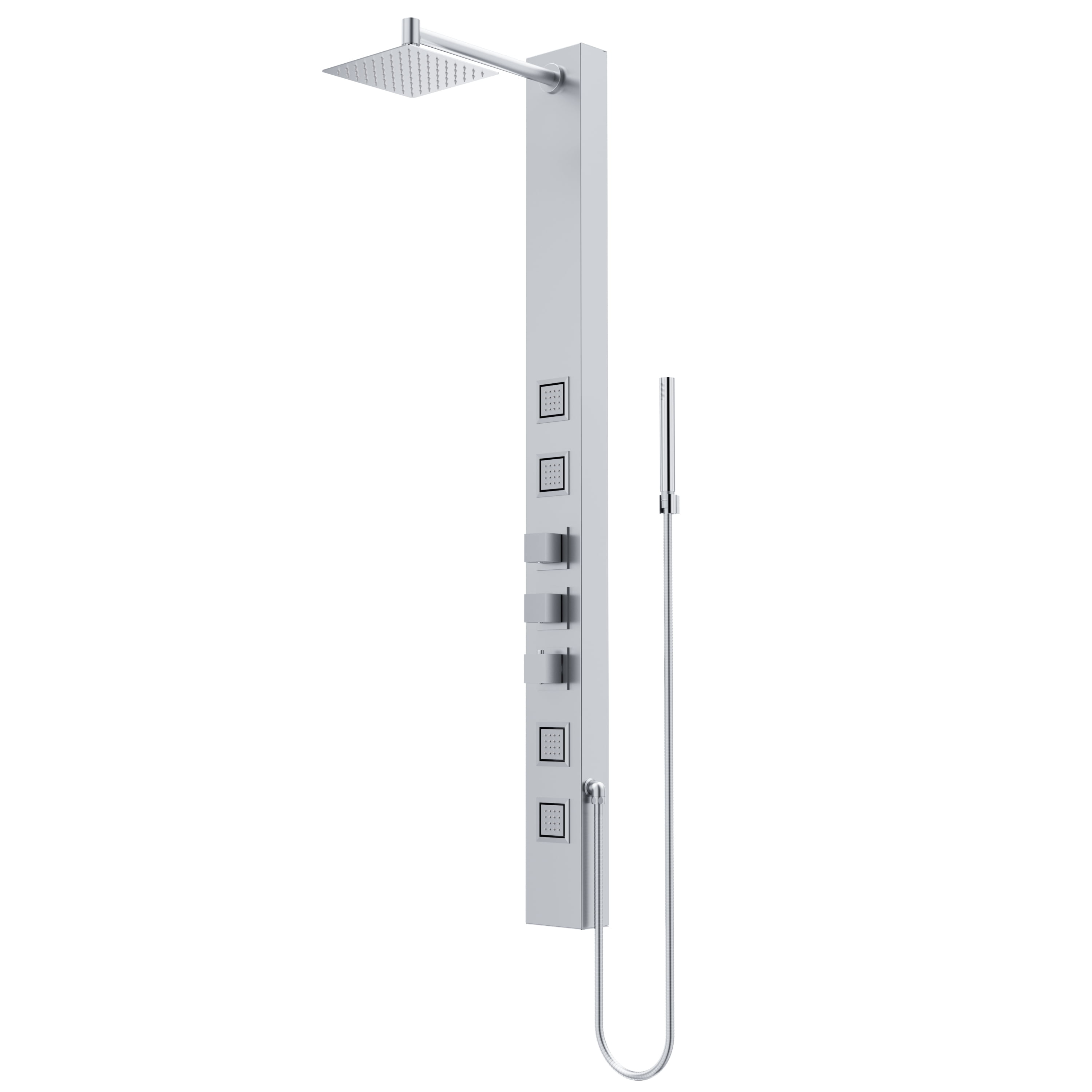 Sutton 58" Stainless Steel 4-Jet Shower Panel System