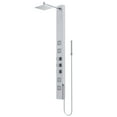 thumbnail image 1 of VIGO Sutton 58 in. H x 5 in. W 4-Jet Shower Panel System with Adjustable Square Head and Hand Shower Wand in Stainless Steel, 1 of 12