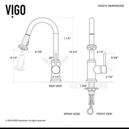 VIGO VG15094 Farmhouse Stainless Steel Kitchen Sink, Faucet, Strainer and Dispenser