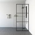thumbnail image 1 of VIGO Ventana 34 in. W x 74 in. H Framed Fixed Shower Screen Door in Matte Black with 3/8 in. (10mm) Clear Glass, 1 of 12