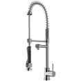 thumbnail image 1 of VIGO Zurich Single Handle Pull-Down Sprayer Kitchen Faucet in Stainless Steel, 1 of 14