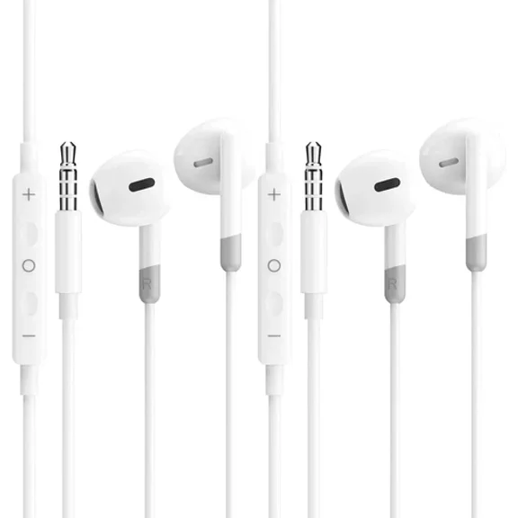 VIGOR- 2X Wired Earbuds/Wired Headphones With 3.5Mm White