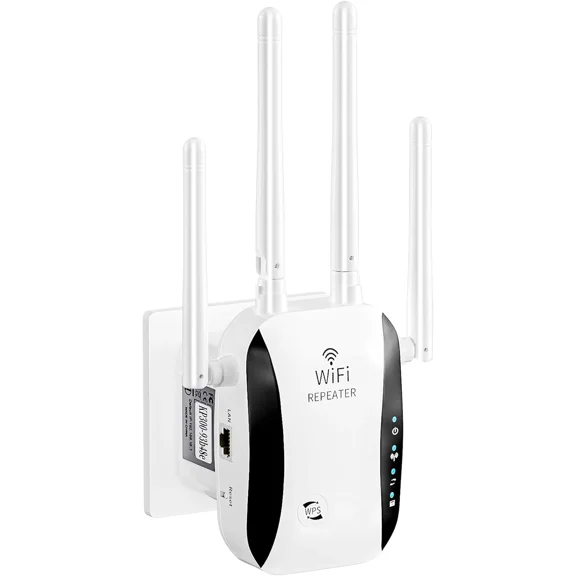 VIGOR- 300Mbps Wifi Extender W/Ethernet Port, Long Range Booster For Home, 64 Devices