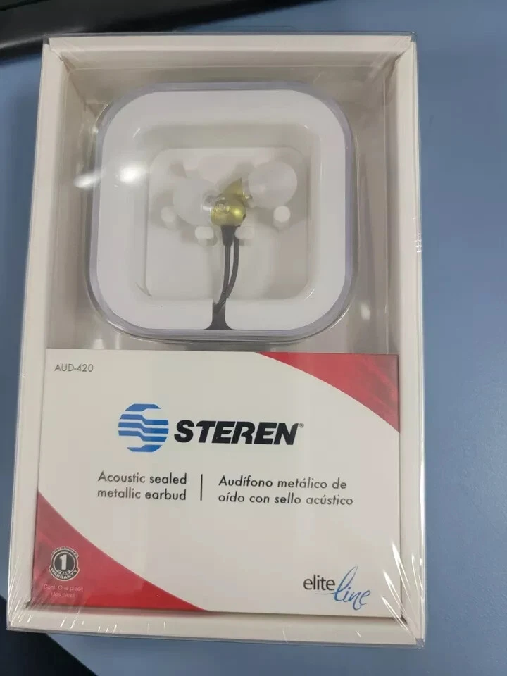 VIGOR- 5 Pack!!! Earphones In-Ear Aud-420 Steren Elite Line Earphones , Free Shipping