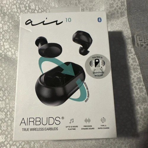 VIGOR- Airbuds Air 10 - True Wireless Bluetooth Earbuds - Black- Rapid Charge- 12 Hour