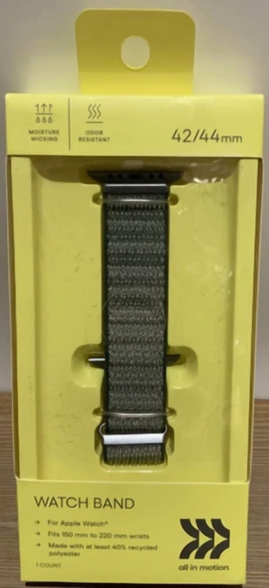 VIGOR- ?? All In Motion Apple Watch Nylon Band 42/44 Mm - Dark Teal